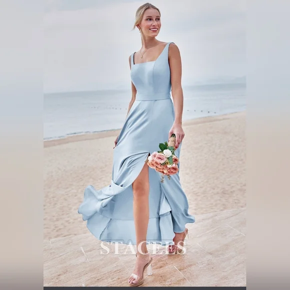 Stacees Sky Blue Maxi Dress - Picture 14 of 14